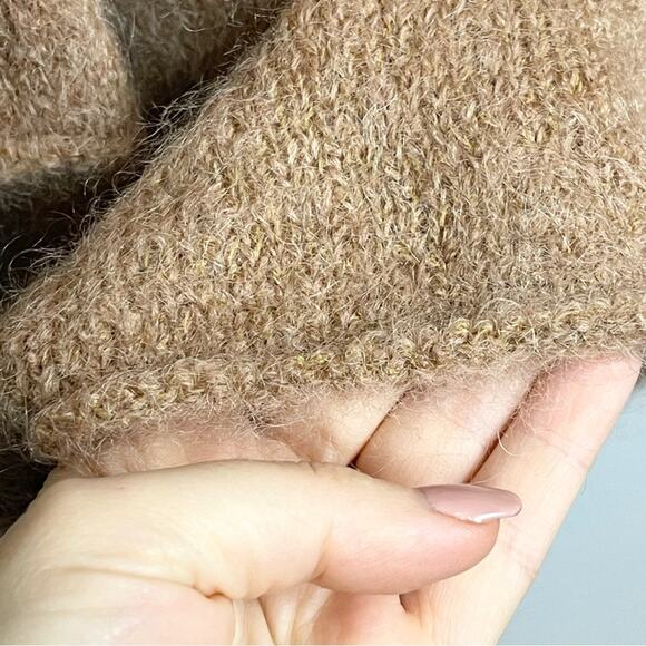 H&M Wool Blend Oversized Sweater V-neck Women’s size XS Brown - Picture 3 of 6